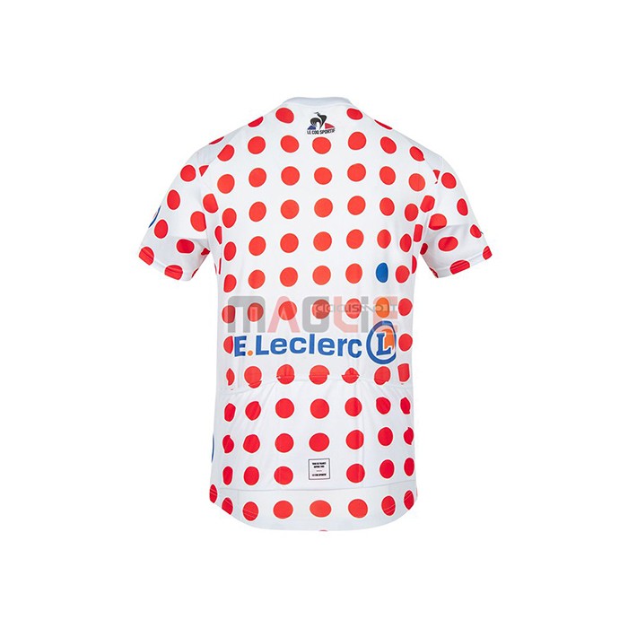 Maglia Tour de France Manica Corta 2021 Rosso Bianco